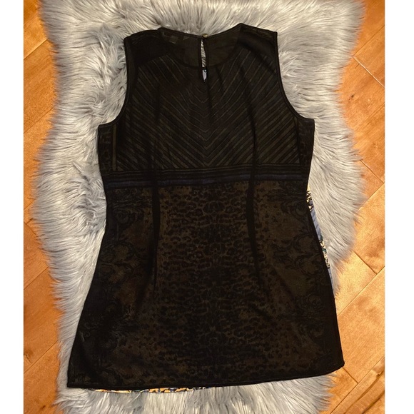 CAbi Tunic Blouse Leopard Size Small - Picture 3 of 4